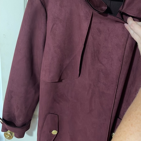 Magaschoni Maroon Velour Jacket - Picture 4 of 7